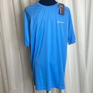 NWT Lite Blue Men’s Pretchic UPF50+ UV Sun Protection Shirt, size M